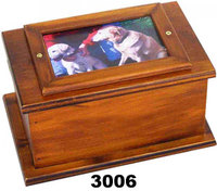 En bois Photo Cadre Pet Urne Souvenir Souvenir Palissandre Urne