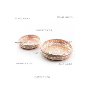 Ensemble de 2 bols à dessert en bois et en nacre de différentes tailles de bols à dessert à prix abordable - Product Image 1