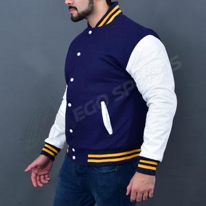 Chaqueta Bomber de Punto Impermeable de Poliéster para Hombre, Nueva, Delgada, Talla Grande, Informal, con Bordado de Letras Universitarias - Product Image 2