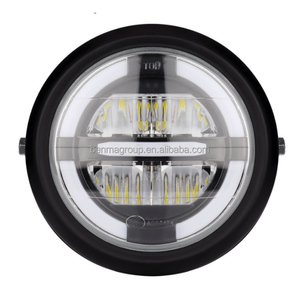 7,5 pulgadas <span class=keywords><strong>de</strong></span> la motocicleta luz <span class=keywords><strong>de</strong></span> conducción Cafe Racer Faro <span class=keywords><strong>de</strong></span> buena calidad faro - Product Image 1