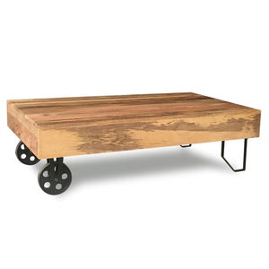 Mesa de Centro Moderna con Tapa de Cristal y Estructura de Hierro Fundido, Diseño Ligero, Color Personalizable - Muebles para Sala de Estar - Product Image 5