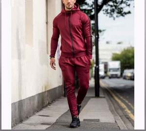 Nuevo chándal para mujer, chándal para correr personalizado sólido, chándal de algodón, chándal deportivo Slimfit para hombre, chaquetas acolchadas, guantes, sudaderas con capucha - Product Image 1