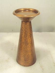 Modern Iron <b>Taper</b> <b>Candle</b> Holder Cone Candlestick Decor Nickel Plated - Product Image 2