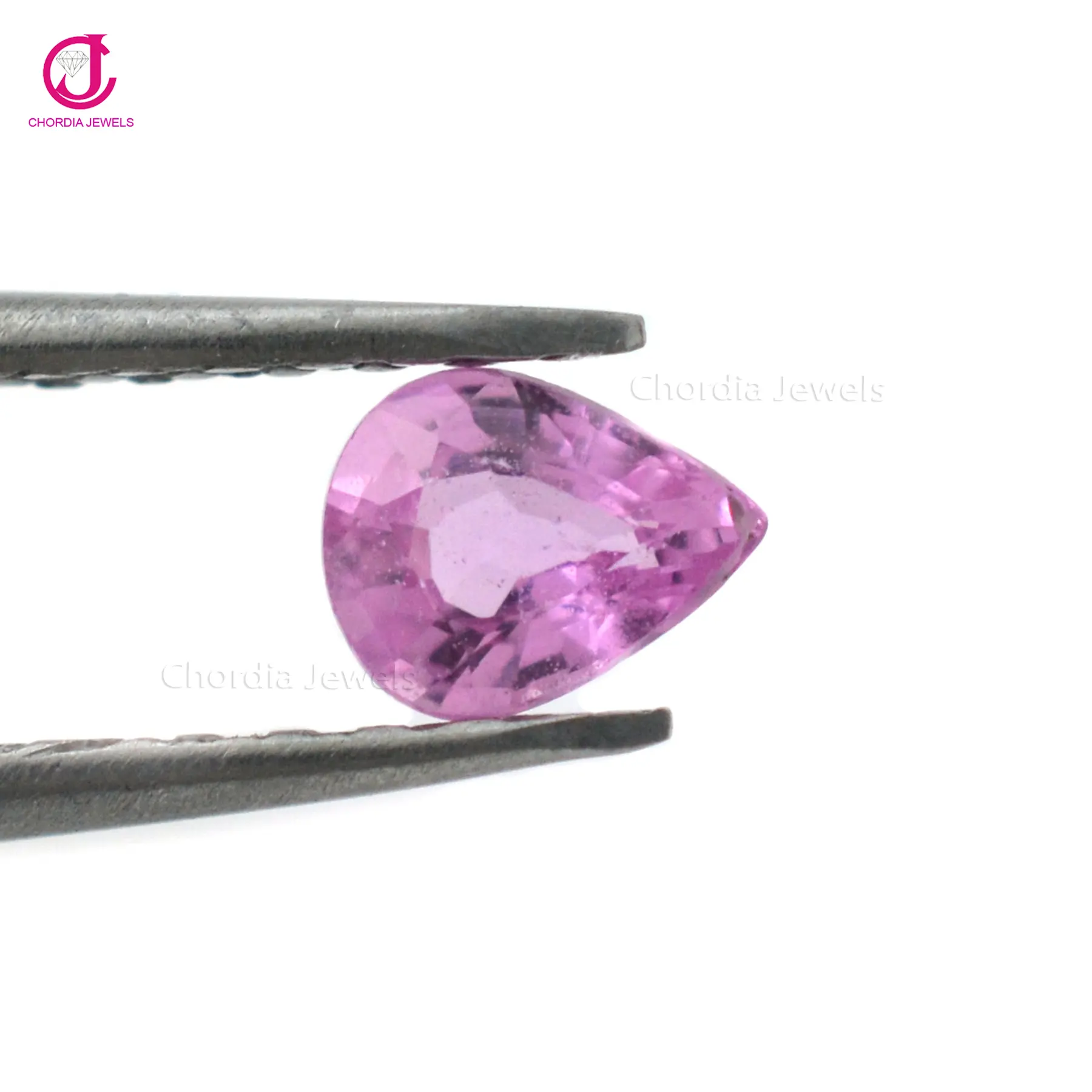 8X6Mm Chính Hãng Hoàn Mỹ Pink Sapphire Pear Cut Loose Đá Quý Cho Tháng Chín Birthstone Đồ Trang Sức Ở Mức Giá Giảm Giá