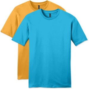T-shirt noir épais à col rond et manches courtes en toile 100 % coton, avec étiquette imprimée, séchage rapide, respirant, vente chaude 2021 - Product Image 5