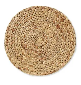 Top Seller Cheap Price Wholesales Natural Water Hyacinth Round Placemats for Porcelain Dinnerware Made in Vietnam