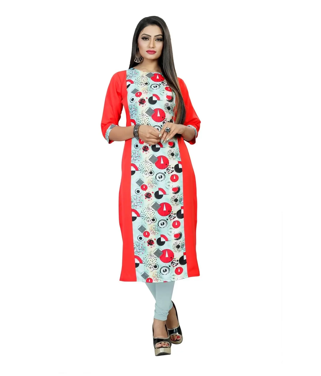 नवीनतम भारतीय डिजाइनर आकस्मिक औपचारिक दैनिक कार्यालय पहनने लड़कियों मुद्रित पोशाक थोक मूल्य तैयार किए महिलाओं के कपड़े लेडी सुरुचिपूर्ण