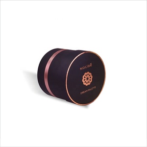 New design rigid cardboard cylinder packaging box custom printed round paper gift box with bowknot - Product Image 5