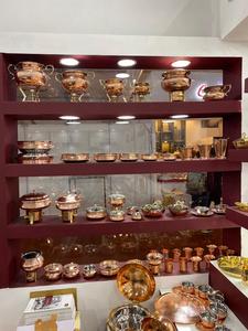 بسعر الجملة تصميم جديد تجهيزات المطابخ والفنادق المطبخ غير عصا الطبخ النحاس الجسم معدن من الداخل الفولاذ المقاوم للصدأ Kadai للطبخ - Product Image 6