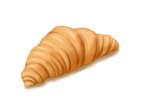 Machine de fabrication de croissants, machine de découpe et d'arrondi de croissants, machine de remplissage de croissants de chocolat, dispositif de préparation rempli