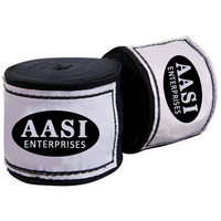 Nouvelles bandes de boxe élastiques respirantes et durables personnalisées avec couleurs et logo sur mesure pour le Muay Thai en tailles S-XL