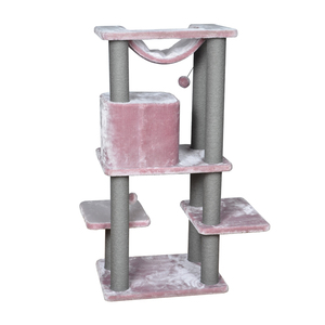 Pohon Kucing Besar Kucing <span class=keywords><strong>Maine</strong></span> <span class=keywords><strong>Coon</strong></span> Kitty Kucing Tiang Gores dengan Rumah dan Tempat Tidur Gantung - Product Image 2