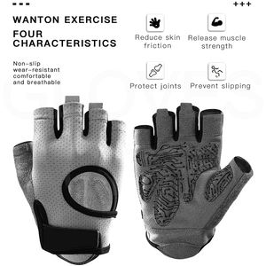 Logotipo personalizado de alta calidad disponible en guantes City Fingerless Cross Fit Gym Fitness Training Guantes de entrenamiento a la venta - Product Image 5