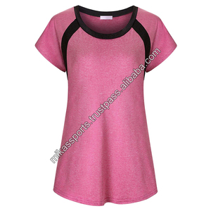 Pull respirant vêtements sport gymnastique entraînement sport à la mode femmes chemises de course - Product Image 2