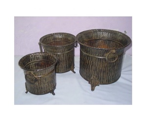 Planteur de fleurs en marteau, imperméable, en métal, Design Floral, jardin, brouette, jardinière antique et unique - Product Image 5
