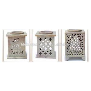 เตาน้ำมันหินสบู่ธรรมชาติสีขาว - Product Image 1