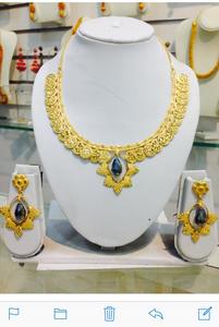 Joyería Vintage chapada en oro de 18 quilates de moda del fabricante indio para mujer, incluye dijes, pulseras, cadena, circón, exportado a granel - Product Image 5