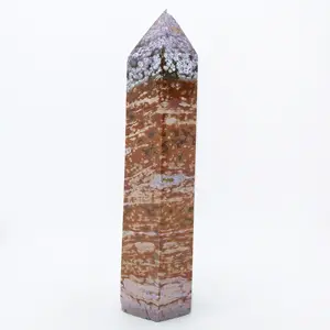 Ocean Jasper Dubbeleinder Obelisks Punten/Groothandel Dubbele Punt Facet Massage Toverstokken Agaat Online Kopen Uit Star Gemstone