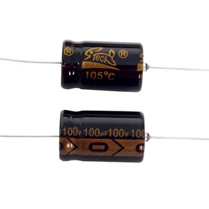 Taiwan Manufacturer Aluminum Electrolytic <b>Capacitor</b>, Axial 100uF 16V/25V/50V/63V/100V/160V - Product Image 4