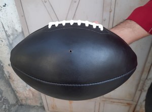 Balones de cuero de rugby vintage con logotipo personalizado para deportes de entrenamiento y exteriores hechos de goma PVC PU para promociones - Product Image 5