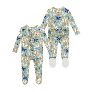 Pelele de Material de bambú para bebé, productos de ropa de bebé, mono con cremallera, pijama, peleles - Product Image 6