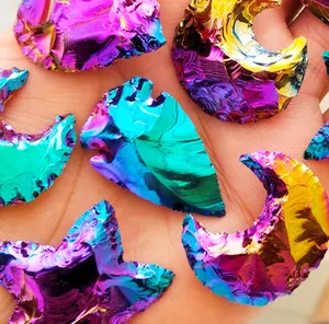 Pipa de fumar de piedra, planchas planas talladas, cincel de talla de piedra de titanio, copo de nieve, obsidiana, manual - Product Image 1