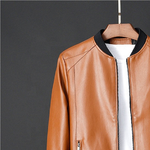 OEM Offre Spéciale Bomber Slim Fit Hiver De Mode En Cuir Fait veste Baseball Homme Blouson top vente 2022 conception vestes - Product Image 4