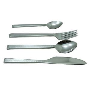 Juego de Cubiertos de acero inoxidable con logotipo personalizado de venta directa de fábrica, nuevo diseño de mango, hotel de lujo, boda, Venta caliente, MOQ bajo sostenible - Product Image 4