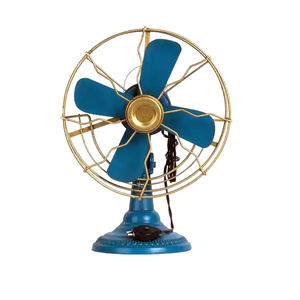 Ventilateur de table électrique Vintage classique, dans lames et cage en laiton et métal, décoratifs et anciens - Product Image 3