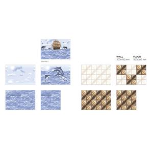 อิงค์เจ็ทเคลือบสีขาวกระเบื้องเซรามิก30x45cm - Product Image 1