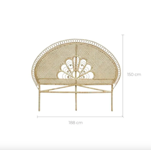 หัวเตียงหวายวินเทจธรรมชาติคุณภาพสูง/เครื่องใช้ในบ้านหวาย/ผลิตภัณฑ์หวายตกแต่งทำในเวียดนาม - Product Image 2