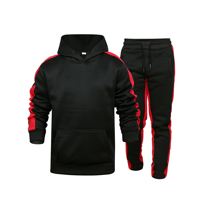COOFANDY Men's Sweatsuits Suit 2 Piece Workout Hoodies Sets Hipster Jogging Plaid Jacquard Tracksuit