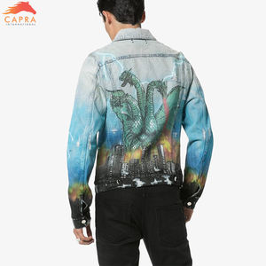 Chaqueta Casual de Mezclilla Clásica para Hombre, de Alta Calidad, con Diseño Desgastado, Ecológica, Transpirable, Reversible, Nuevo Diseño para Invierno, Venta al Por Mayor - Product Image 3
