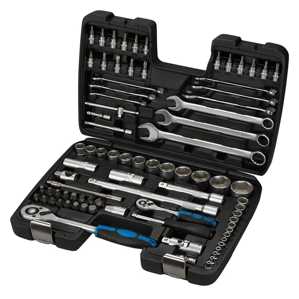 1/2 1/4 inch 82pcs socket wrench set auto car repair hand tool kit Taiwan