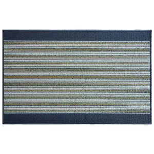 Machine tufted polypropylene anti-slip latex TPR no woven backing home use accent rugs door mat area carpet