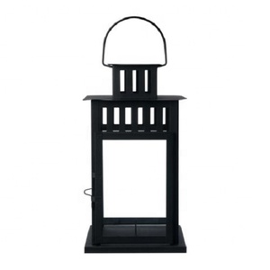 Linterna decorativa tradicional de Metal negro mate para boda, envoltura de burbujas con logotipo personalizado + caja interior + cartón maestro, 1 Color - Product Image 2
