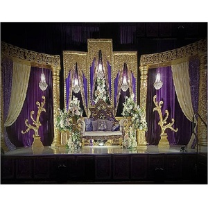 Decoración Moderna de Fibra de Vidrio Ligera para Escenario de Boda Musulmana con Temática Pakistaní para Evento Walima - Product Image 1