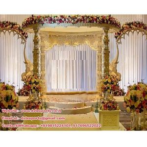 Mandap de Boda de Fibra Tallada de Diseño Elegante, Mandap de Boda Real Muy Tallado, Mandap de Boda de Palacio Real, Mandaps de Maharani de Sídney - Product Image 1