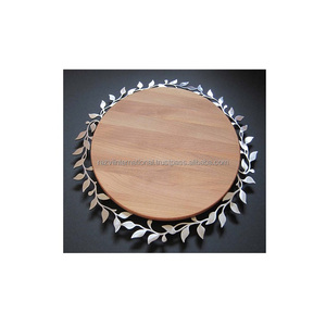 Bandeja de metal recubierta de polvo blanco para Decoración de mesa - Product Image 3