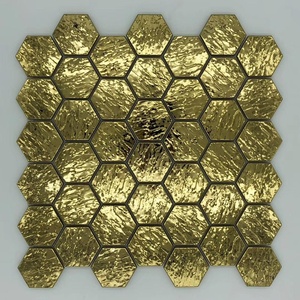 Factory Rose Gold Metal <strong>Mosaic</strong> for Kitchen Backspash Wall - Product Image 6