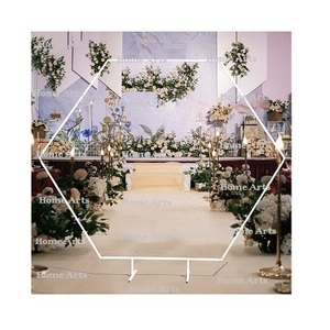 Telón de fondo de hierro de calidad exclusiva, tamaño personalizado, forma redonda, para decoración de bodas, eventos y fiestas de cumpleaños. - Product Image 5
