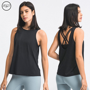 Débardeur à dos été pour femmes, respirant et léger, ample, imprimé, couleur unie, style décontracté, taille personnalisée - Product Image 2