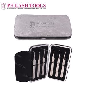 ดอกไม้บรรจุกรณียืดหยุ่นถือสำหรับ6แหนบแบกกรณีฉลากส่วนตัวในสีเงิน,ขนตาขยายแหนบกรณี - Product Image 6