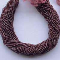 Création de bijoux, perles facettées en grenat rouge naturel de 2 mm et 4 mm, qualité AAA, certifiées IGI, brins de perles semi-précieuses pour la fabrication de bijoux