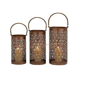 Ensemble de supports d'étoiles décoratifs de Noël en fer avec ensemble de supports de table en métal multicolore avec style d'étoile et finition en poudre - Product Image 4