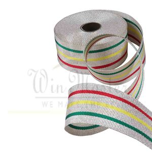 Dentelle tressée fantaisie or clair 10mm | Rubans de médaille de couleur et de taille personnalisés à vendre - Product Image 3