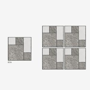 Color negro de cerámica con diseño de revestimiento baldosas de estacionamiento 400x400mm - Product Image 6