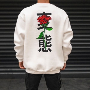 Sudadera Oversize de Punto con Estampado 3D y Bordado, 100% Algodón, 320 GSM, Forrada, Ecológica, Diseño Kanji Rosa, Venta al por Mayor 2023 - Product Image 6