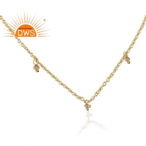 925สเตอร์ลิงเงินธรรมชาติ Citrine พลอยสร้อยคอลูกปัดสำหรับผู้หญิงเครื่องประดับสำหรับผู้หญิงของขวัญสำหรับผู้หญิงสำหรับผู้หญิง - Product Image 2