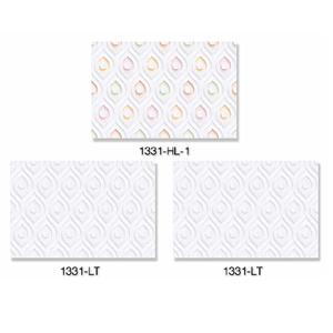 Carreaux muraux émaillés brillants de couleur blanche au design de petites fleurs multicolores 30x45cm - Product Image 4